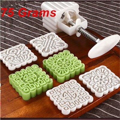 25g 50g 75g Moon Cake Mold Odorless Plastic Cake Plungers Ro
