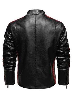 Mens Vintge Motorcycle Jcket 2021 Men Fshion New Biker Le
