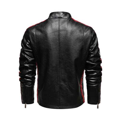 Mens Vintge Motorcycle Jcket 2021 Men Fshion New Biker Le