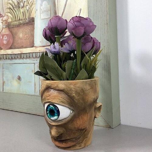 Cyclops Flower Pot Western Mythical Figures Decoration
