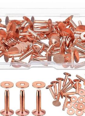 50 Sets Of Copper Rivets And Burrs,Leather Belt
