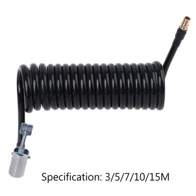 3/5/7/10/15m Recoil Flexible Air Hose Compressor Tire Inflat