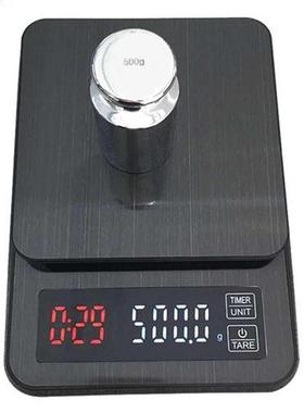 LED Digital Stainless Steel Timer Coffee Scale Electronic Ki