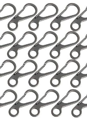 20Pcs Mini SF Backpack Spring Clasps Carabiners Equipment