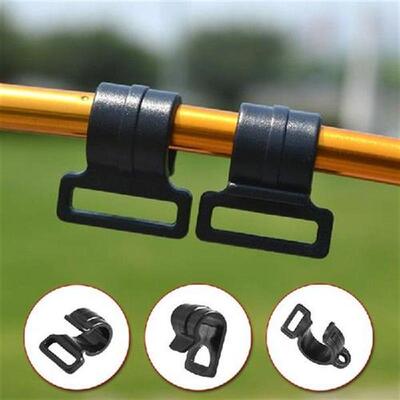 10 Pcs Plastic Outdoor Camping Tent Pole Hooks Buckle