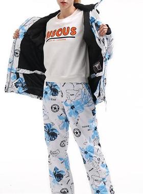 New Female Waterproof Windproof Womens Ski Suit Jacket and