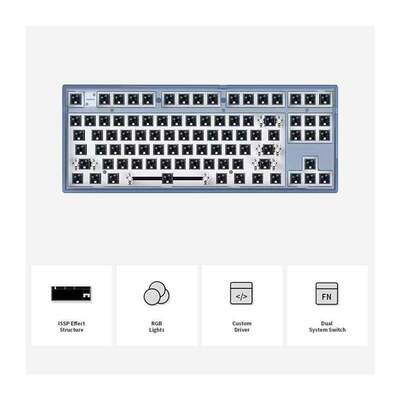 RGB LED Mechanical Keyboard Kit Full for Flesports MK870 Pro