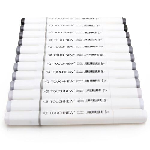 Touchnew 10/20/24/30Colors Grayscale Marker Skin Tone Dual H