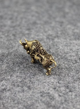 Copper Animal Home Decor Brass Wall Street Bull Figurines S