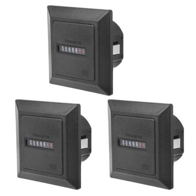 Hour Meter AC220-240V 50/60Hz Hourmeter Mechanical Square Ho