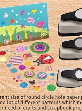 9/16/25mm Manual DIY Paper Cutter Round Hole Embossing