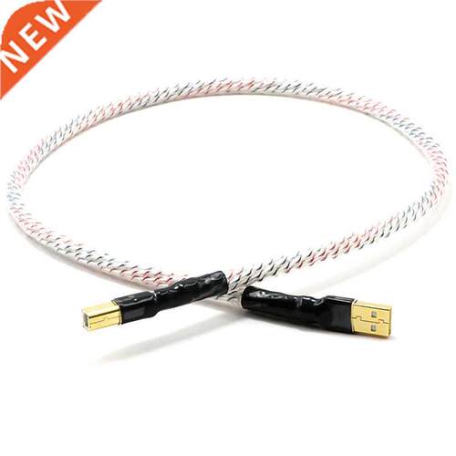 Hifi Odin Valhalla Silver Plated   Shield USB Cable A To B A