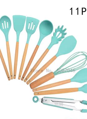 Silicone Cooking Utensils Set Non-Stick Spatula Shovel soup