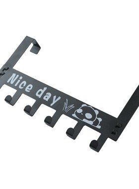 Avoid holing shelf behind the door hook hanging clothes