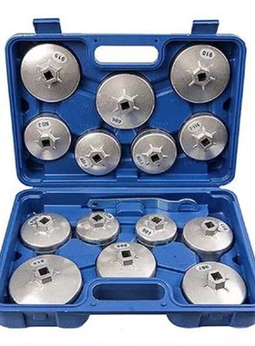 Set Oil Filter Pliers Wrench 15-Piece Socket Set Tool Kit