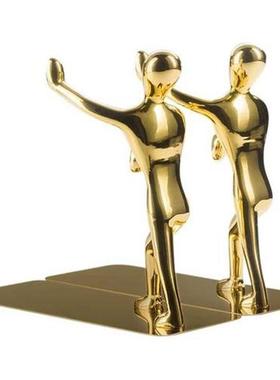 1 Pair Decorative Bookends Heavy Duty Man Book End Non-Skid