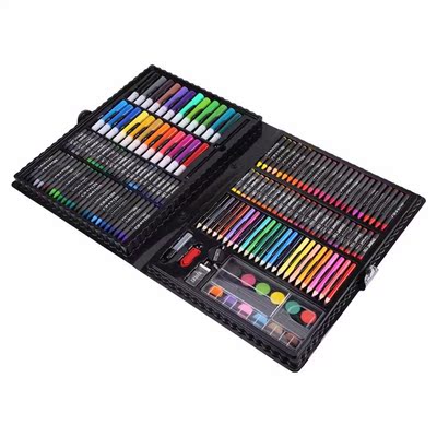 168pcs Kids Drawing Pen Art Set Kit Painting Sketching Color