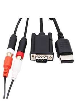VGA Cable for SG Dreamcast High Definition + 3.5mm to 2-Male