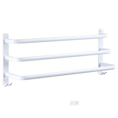 Towel Hanger Wall Mounted Towel Rack Bathroom Space Aluminum