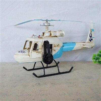 Children Simulation Helicopter Toy Iron Mini Aircraft Model