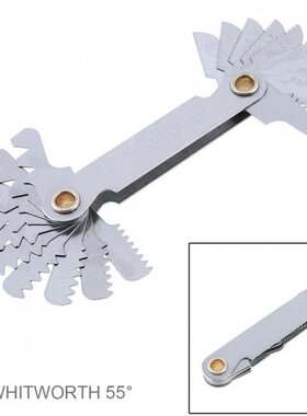 20pcs/set Imperial Stainless Steel Thread Gauge 55 Degree Sc
