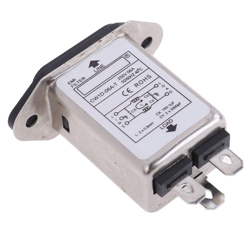 New EMI RFI Filter AC 250V 6A 10A CW1D-6A-T CW1D-10A-T Suppr