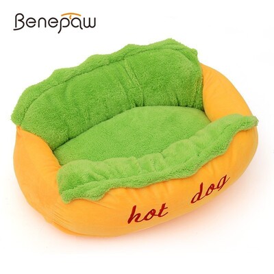 Benepaw Warm Hot Dog Bed Removable Soft Lounger For Dog