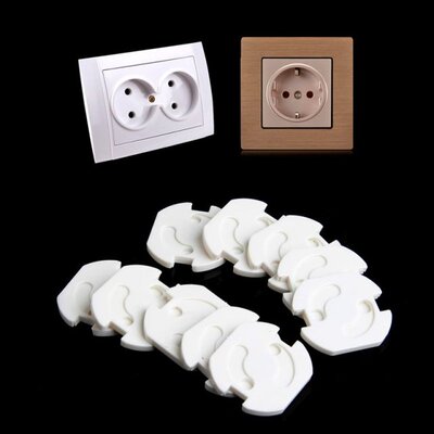 10Pcs Mains Plug Socket Cover Baby Proof Child Safety Plug G