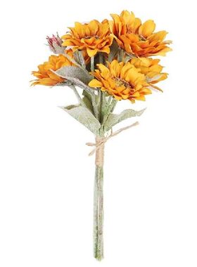 Realistic Faux Sunflower Bouquet for Autumn Travelling
