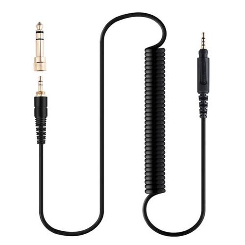 Coiled Cable 2.5 to 3.5Spring Cord 6.35mm Adapter for SRH440