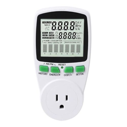 Easy to Read  Electricity Usage Meter Household Kilowatt Wat