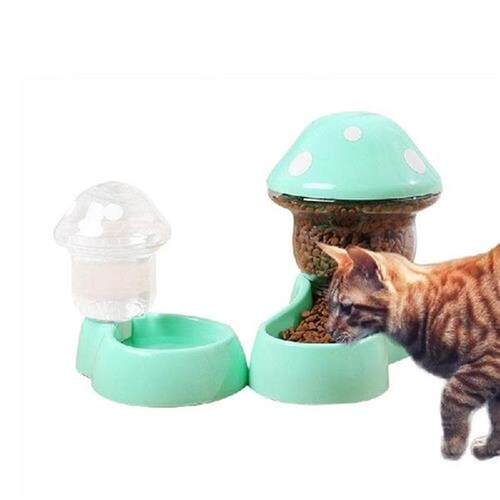 Automatic Pet Feeder Cat Food Dispenser Water Bottle Large