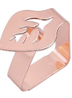 4PCS Stainless Steel Tablecloth Clips Decorative Leaf