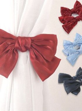 17 Styles Big Bowknot Chiffon Curtain Tieback Clip Elegant