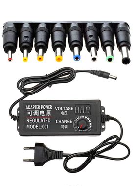 8 sets universal jack DC power plug converter & 1x 9-24V