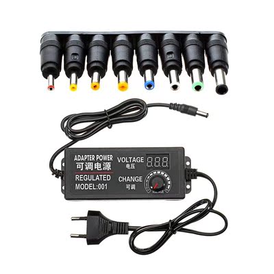 8 sets universal jack DC power plug converter & 1x 9-24V