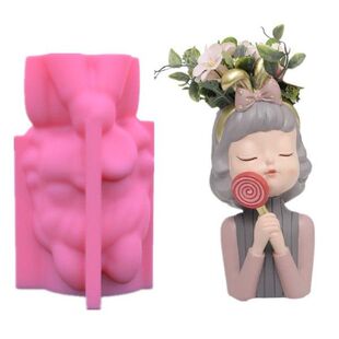 Girl Head Flower Pot Mold Succulents Planter Flower Pot
