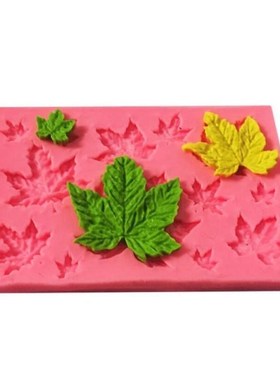 DIY Maple Leaf Silicone Cupcake Baking Mold Christmas Fondan
