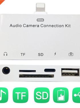 5 in 1 Audio Camera Connection Kit Camera Reader Adapter Wi