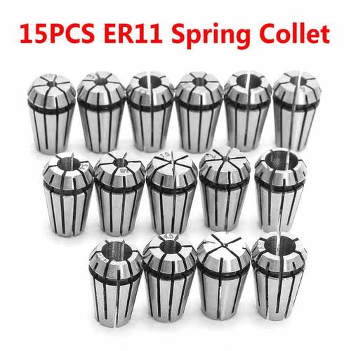 15PCS ER11 Spring Collet Set for CNC Engraving Machine &