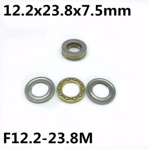 50Pcs F12.2-23.8M 12.2x23.8x7.5 mm Axial Ball Thrust Bearing