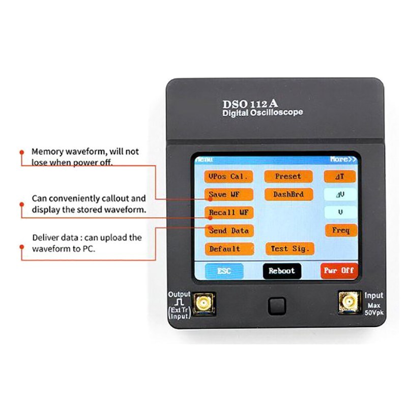 DSO112A Digital Oscilloscope Portable Handheld F Multimeter
