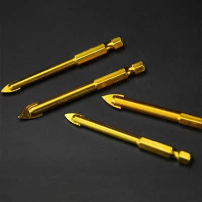 10ps Drill Bit Titanium Superhard Alloy Ceramic Tile Glass D