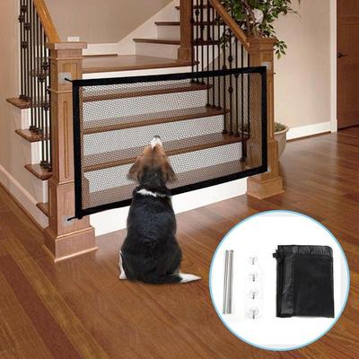 Dog Gate Barrier Mesh Dog Fence For Indoor And Outdoor Safe
