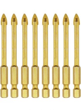 10Pcs 6mm Glass Tile Drill Bit Set Tungsten Carbide Tipped C