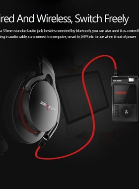 ZEALOT Bass Headset Hifi Wireless Bluetooth Microphone-Suppo