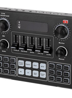 V9 Audio Sound Card 3.5mm Microphone Headset Live Broadcast