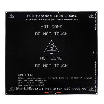 Mk2A 300X300X3.0Mm Reprap Ramps 1.4 Pcb Aluminum Heatbed Hot