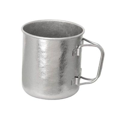 450ml Titanium Cup, Camping Mug Titanium Mug with Handle