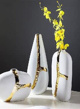 Ceramic Phnom Penh Vase Small Mouth White Matte Flower